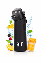 Pink Velocity- Gourde aromatisante “Air” 0,8 L – Paille anti-fuite + 1 dosette de saveur Mystère