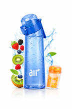 Pink Velocity- Gourde aromatisante “Air” 0,8 L – Paille anti-fuite + 1 dosette de saveur Mystère