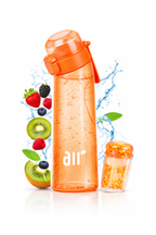 Pink Velocity- Gourde aromatisante “Air” 0,8 L – Paille anti-fuite + 1 dosette de saveur Mystère